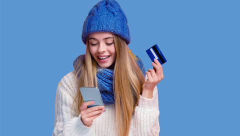 Etude carte cadeau soldes d'hiver