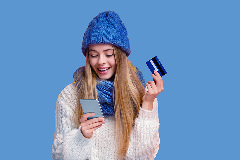 Etude carte cadeau soldes d'hiver