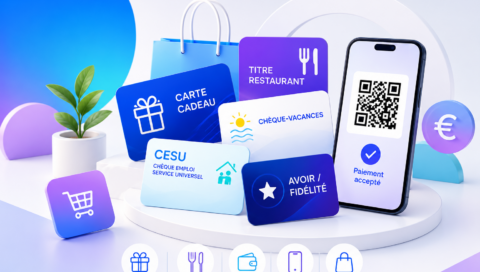 Visuel des principaux titres prépayés utilisés dans le retail et les avantages salariés