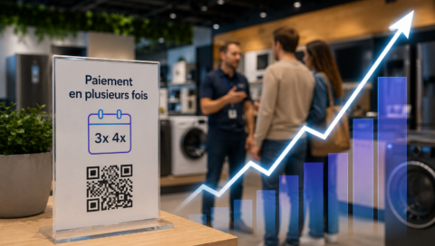 Illustration du développement du paiement en plusieurs fois dans les enseignes retail en France